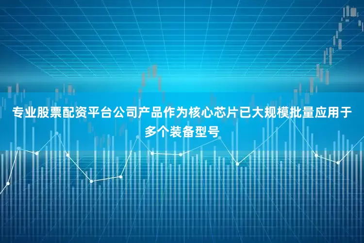 专业股票配资平台公司产品作为核心芯片已大规模批量应用于多个装备型号